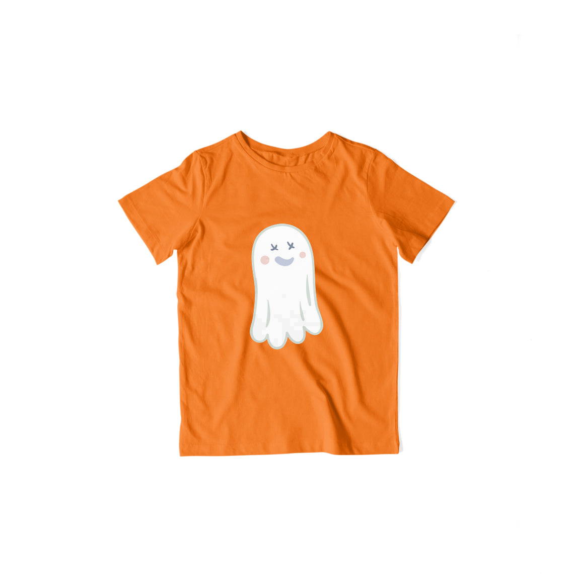 Cute Ghost Kids T-Shirt — Orange
