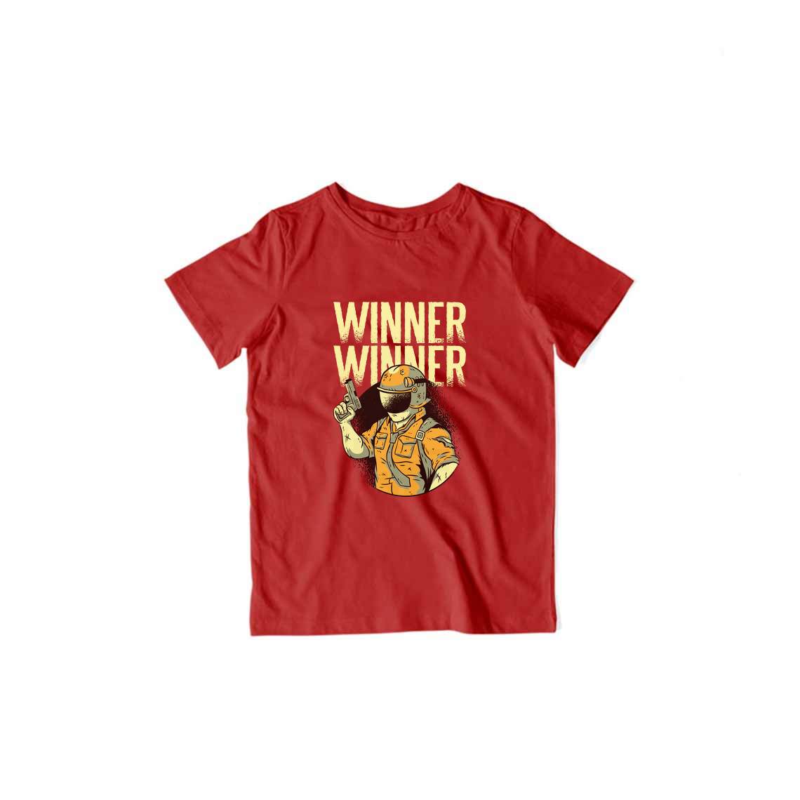Winner Kids T-Shirt — Red