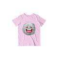 Happy Moon Kid's T-Shirt — Light Pink