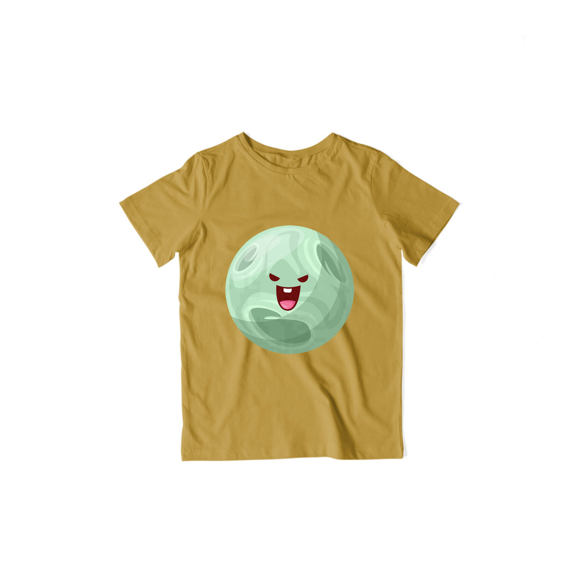 Happy Venus Kid's T-Shirt — Mustard Yellow