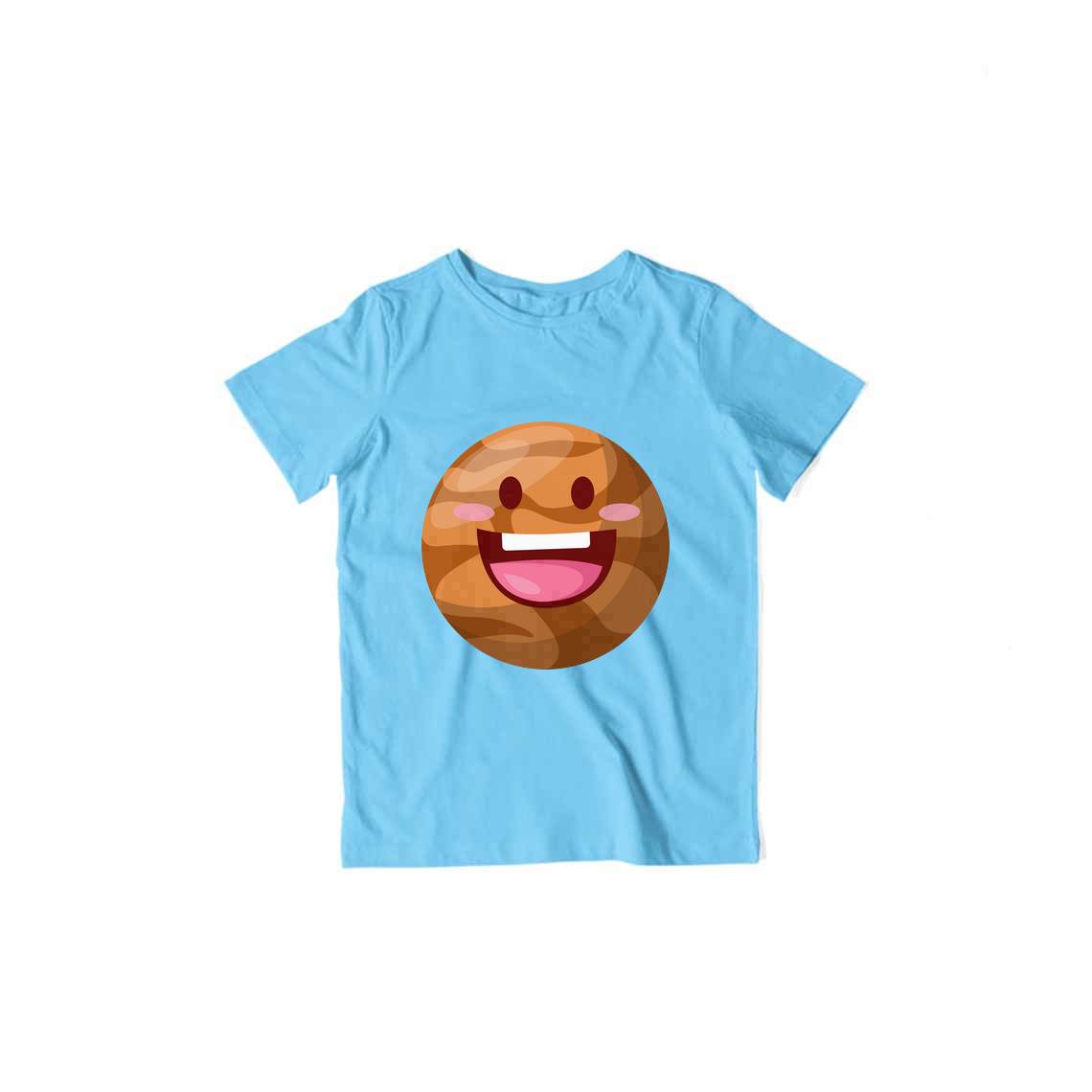Happy Mars Kid's T-Shirt — Sky Blue