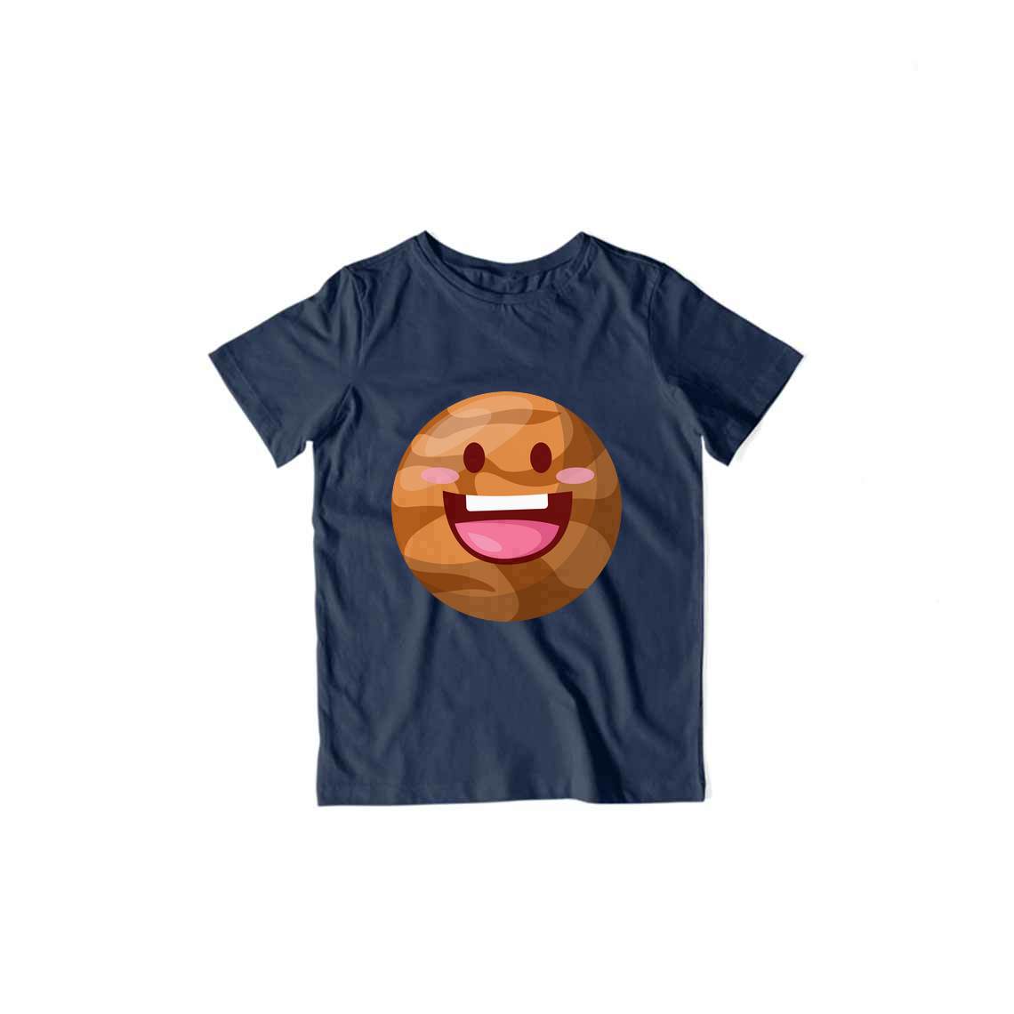 Happy Mars Kid's T-Shirt — Navy Blue