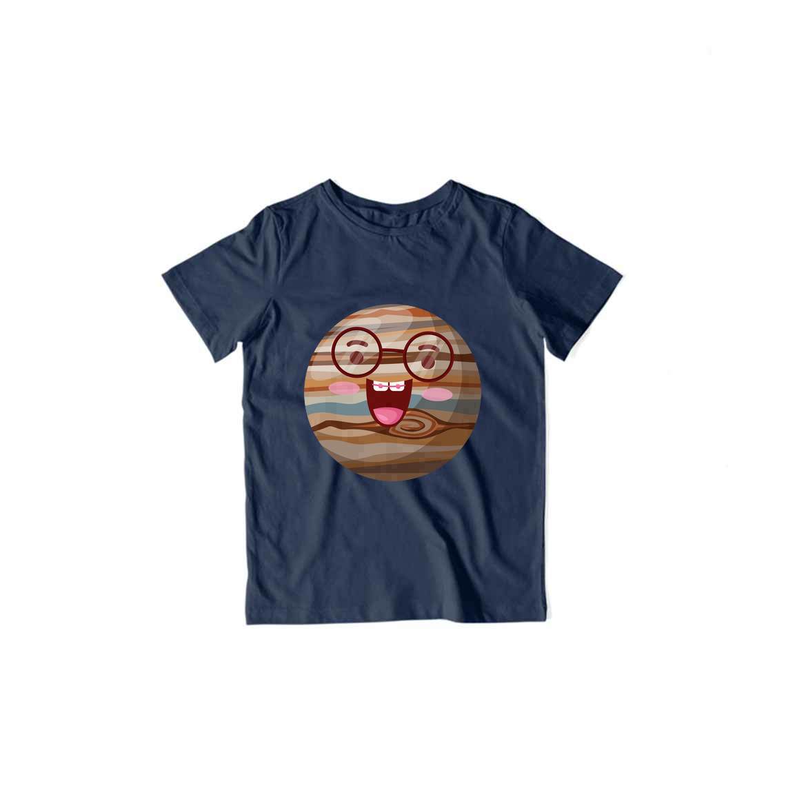 Happy Jupiter Kid's T-Shirt — Navy Blue