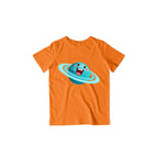 Happy Uranus kid's T-Shirt — Orange