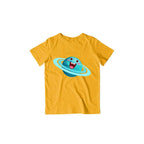 Happy Uranus kid's T-Shirt — Golden Yellow