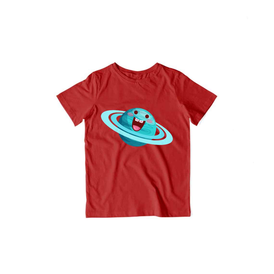 Happy Uranus kid's T-Shirt — Red