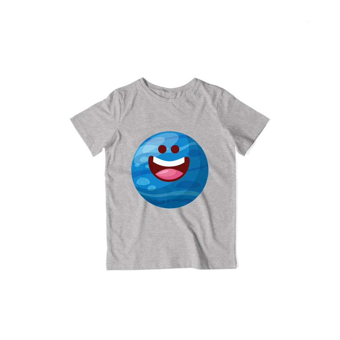 Happy Neptune Kid's T-Shirt — Melange Grey