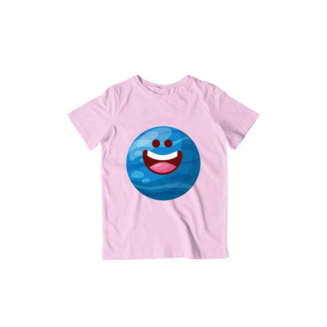 Happy Neptune Kid's T-Shirt — Light Pink