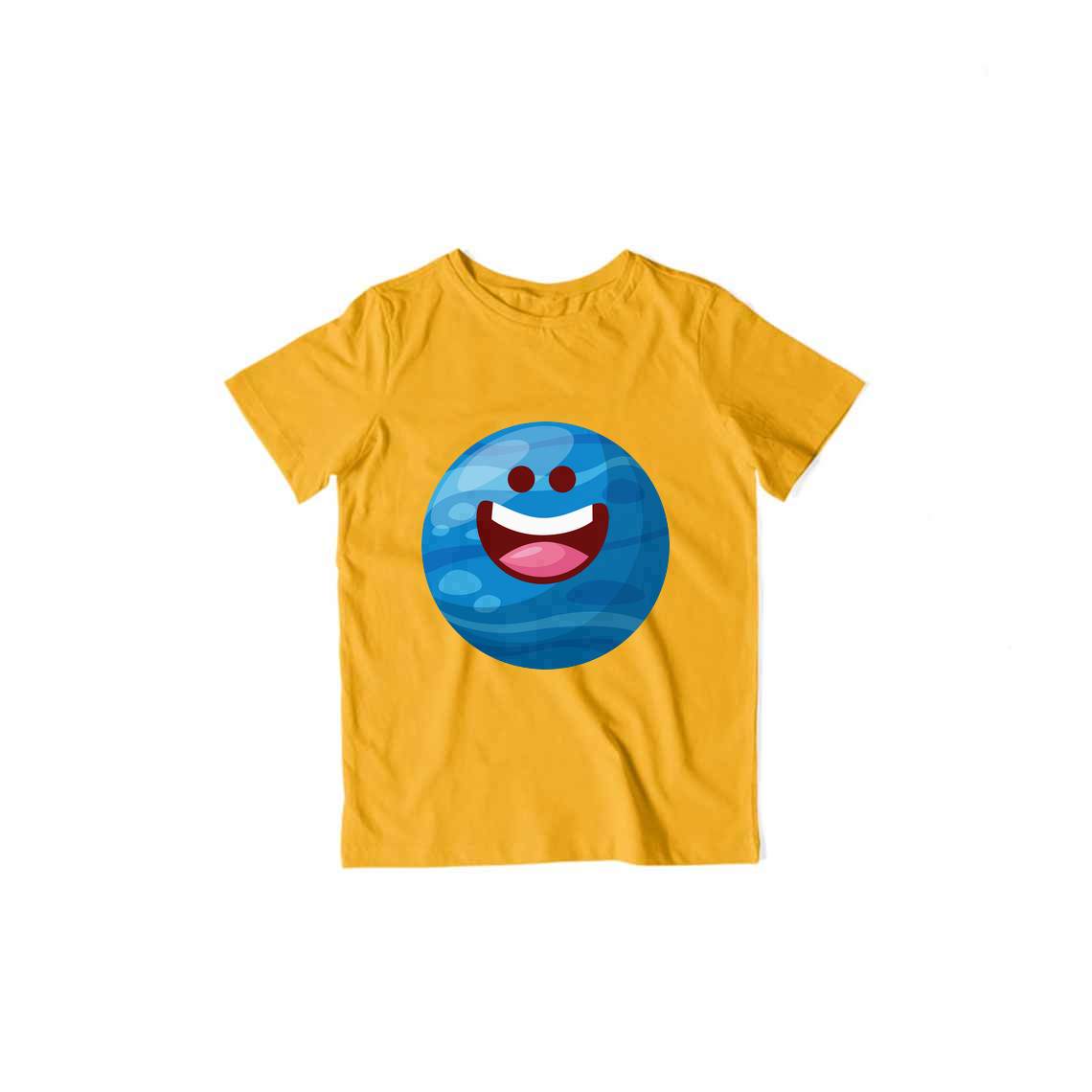 Happy Neptune Kid's T-Shirt — Golden Yellow