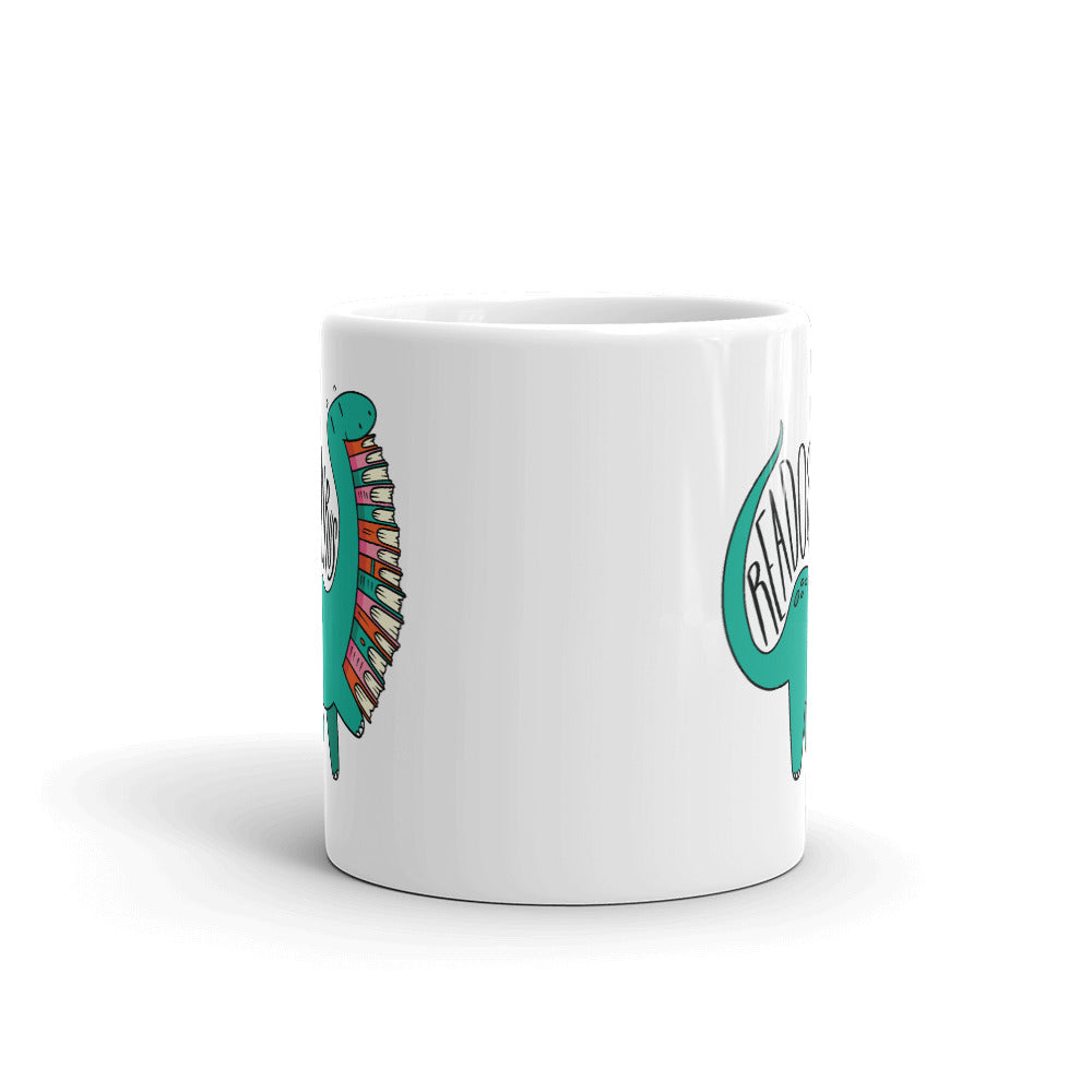 Readosaurus Coffee Mug — back view