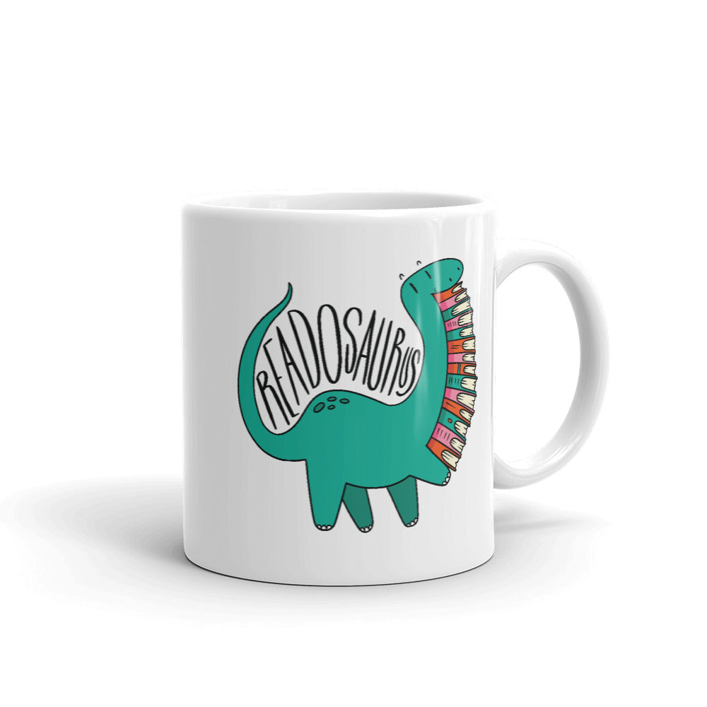 Readosaurus coffee mug – Fourth Dimension Club