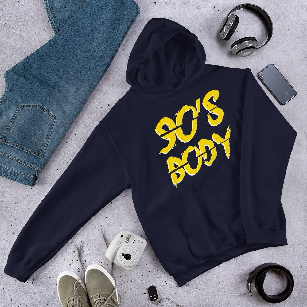 90's Body Unisex Hooded Sweatshirt — Navy