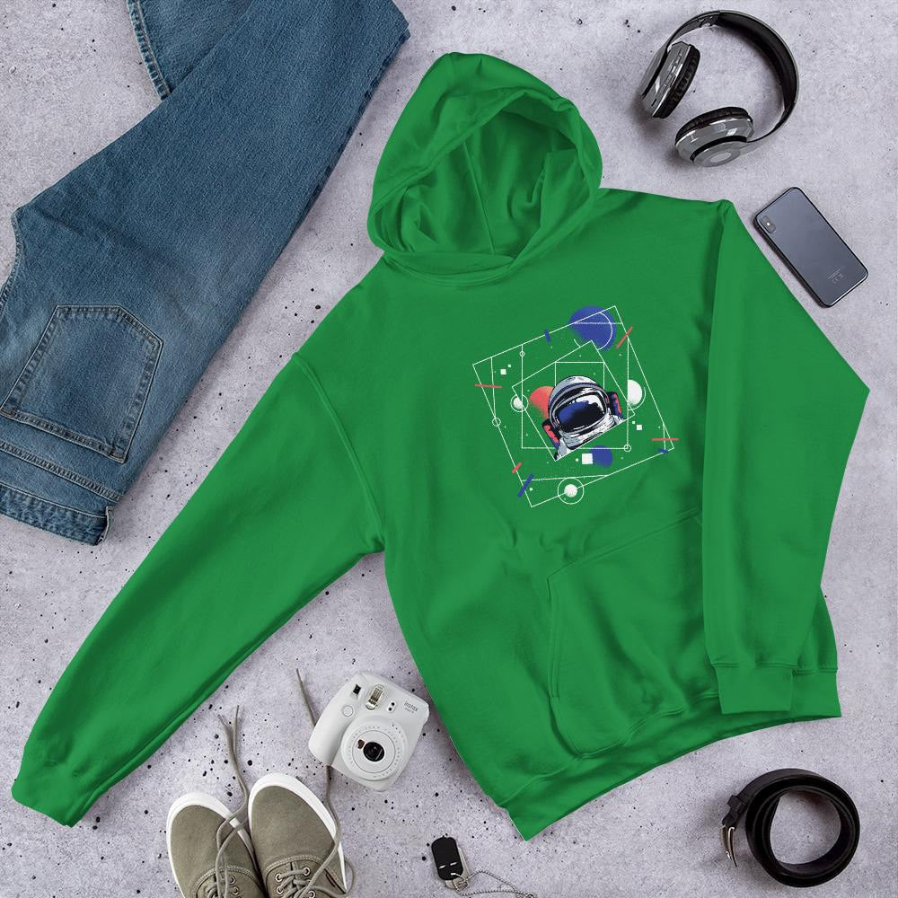 Abstract Astronaut Unisex Hooded Sweatshirt