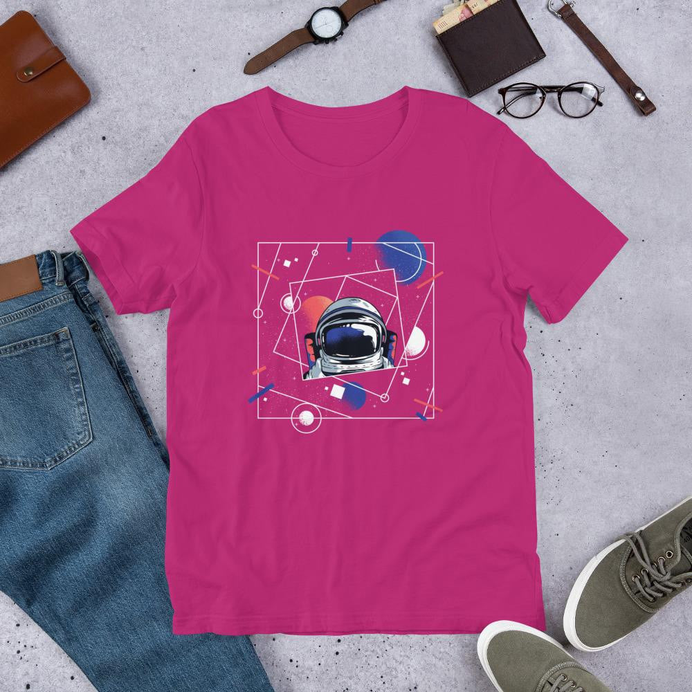 Abstract Astronaut Half Sleeve T-Shirt — detail view 2