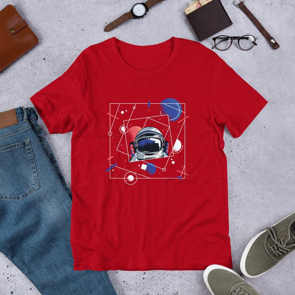 Abstract Astronaut Half Sleeve T-Shirt — detail view 6