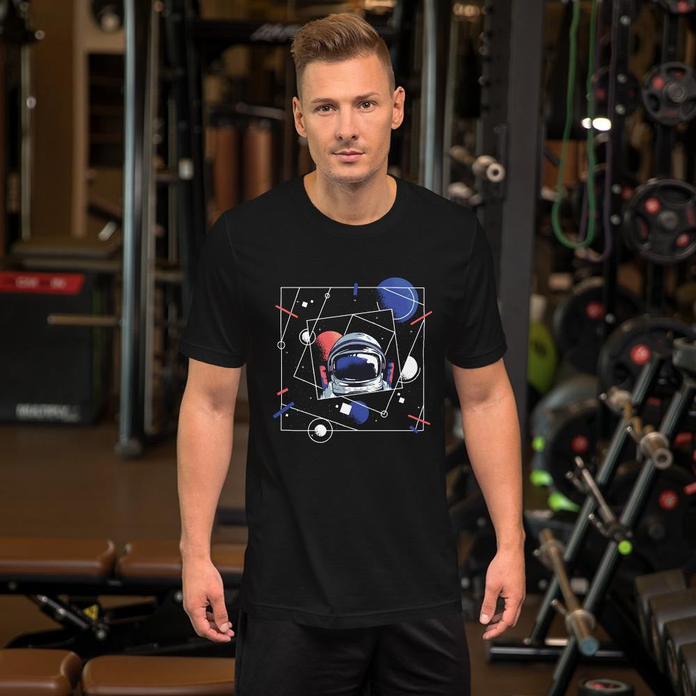 Abstract Astronaut Half Sleeve T-Shirt — detail view 8