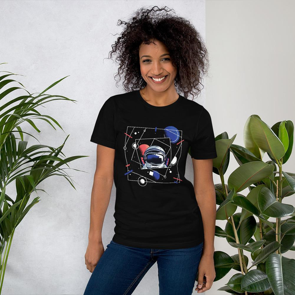 Abstract Astronaut Half Sleeve T-Shirt — detail view 9