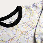 Abstract Lines Pattern Unisex Sweatshirt — back view