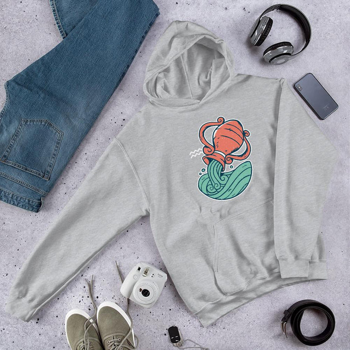 Aquarius Zodiac Unisex hooded Sweatshirt