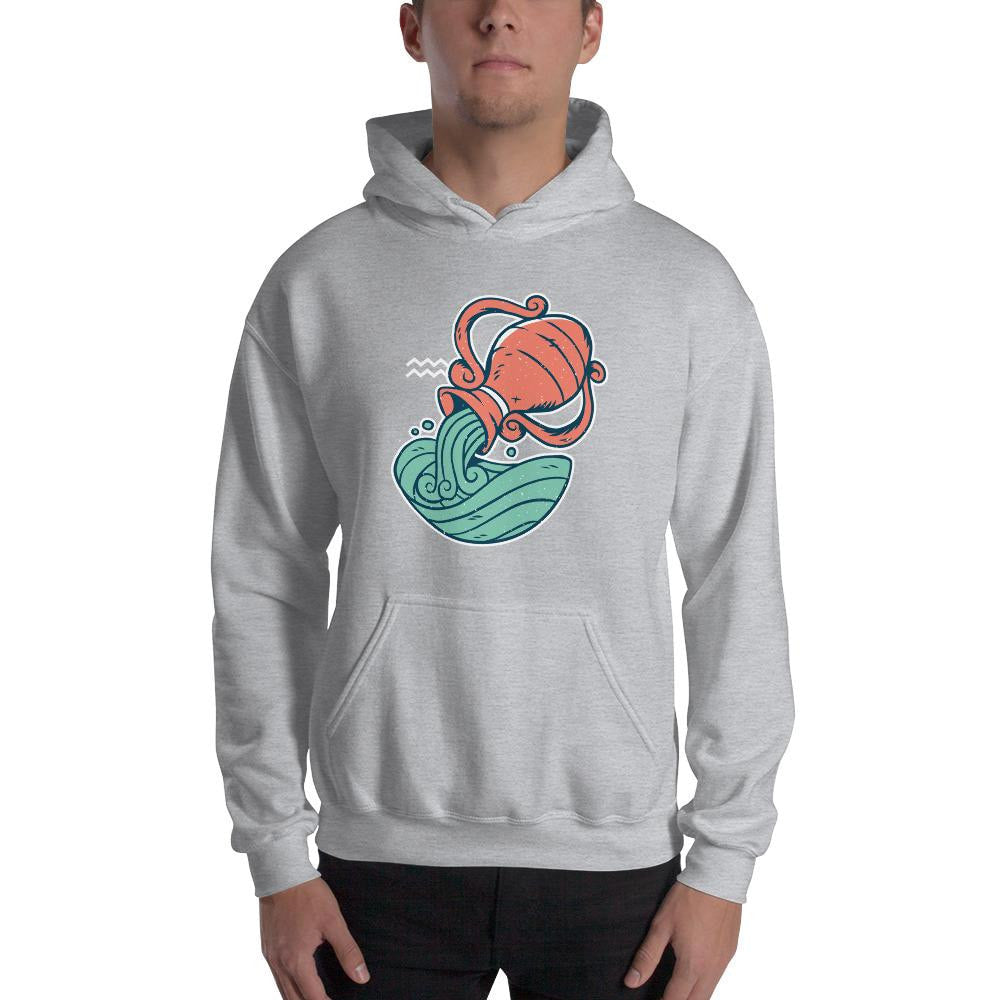 Aquarius Zodiac Unisex hooded Sweatshirt