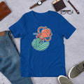 Aquarius Zodiac Half Sleeve T-Shirt — Blue