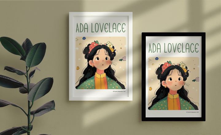 Ada Lovelace Framed Poster #GeniusDoodles