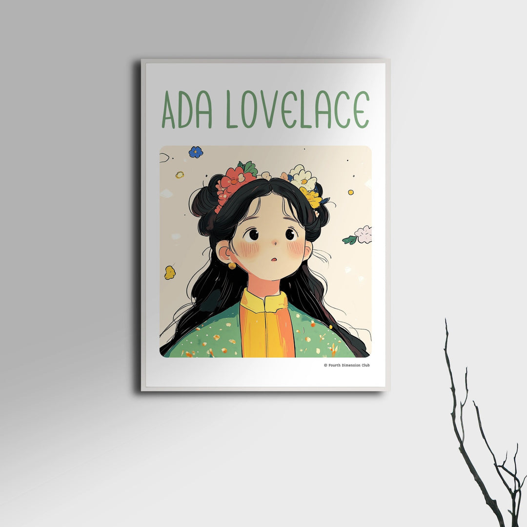 Ada Lovelace Framed Poster #GeniusDoodles