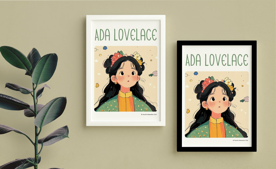 Ada Lovelace Framed Poster #GeniusDoodles