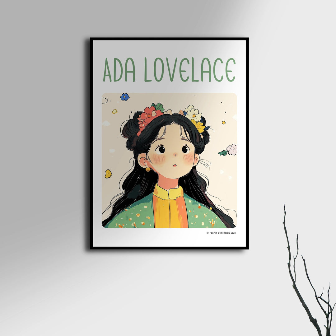 Ada Lovelace Framed Poster #GeniusDoodles