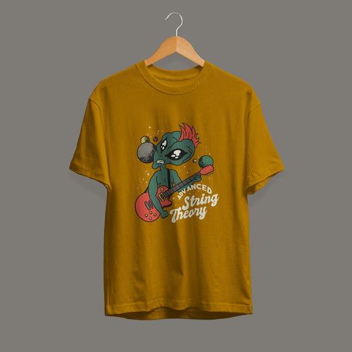 Advanced String Theory Half Sleeve T-Shirt — Mustard