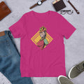 African Women Half Sleeve T-Shirt — Pink