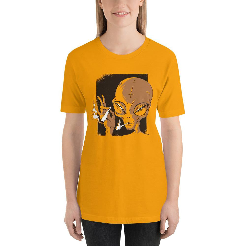 Alien Smoking graphic tee – Fourth Dimension Club