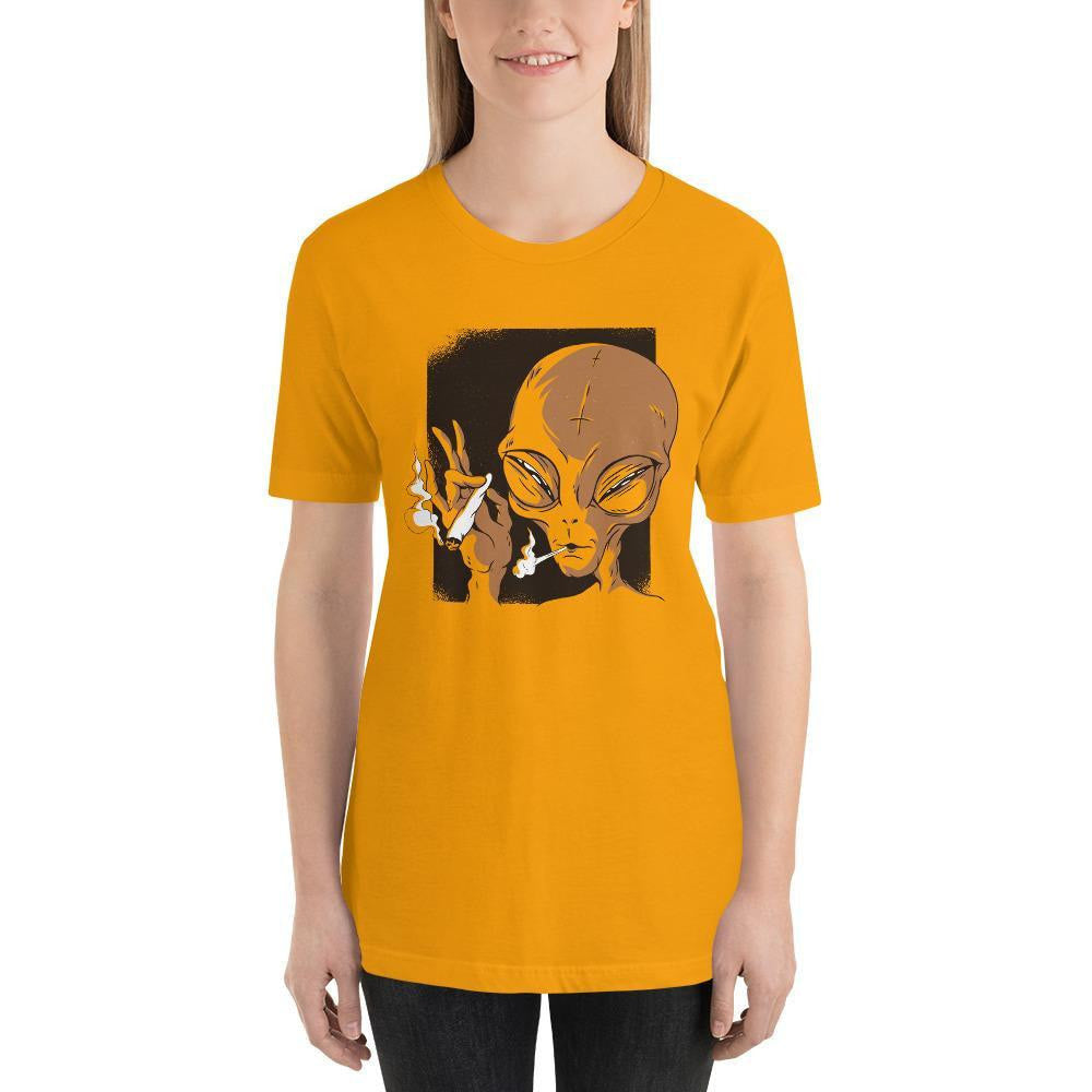 Alien Smoking Unisex Half Sleeve T-Shirt #Plus-sizes