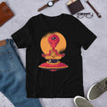 Alien Meditation Half Sleeve T-Shirt — Black