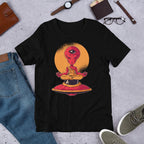 Alien Meditation Half Sleeve T-Shirt — Black