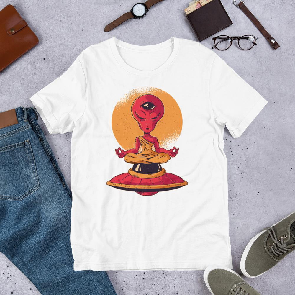 Alien Meditation graphic tee – Fourth Dimension Club