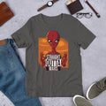 Straight Outta Mars Alien Half Sleeve T-Shirt — Charcoal