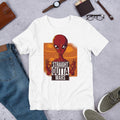 Straight Outta Mars Alien Half Sleeve T-Shirt — White