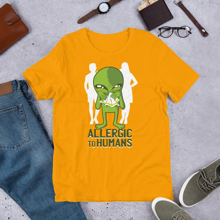 Allergic to Humans Unisex Half Sleeve T-Shirt # Plus-sizes