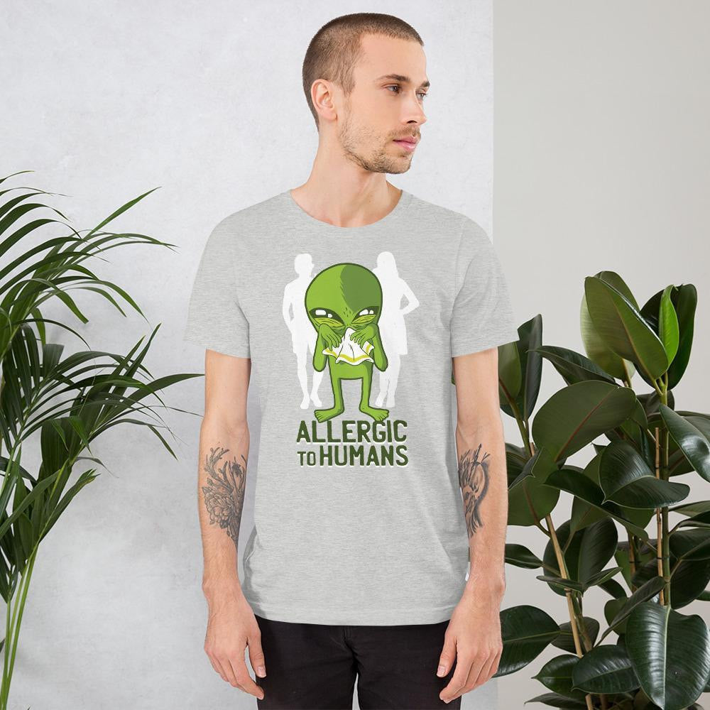 Allergic to Humans Unisex Half Sleeve T-Shirt # Plus-sizes