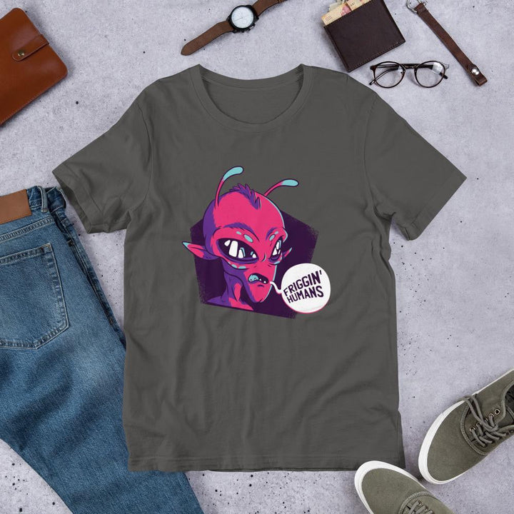 Friggin Humans Unisex Half Sleeve T-Shirt #Plus-sizes