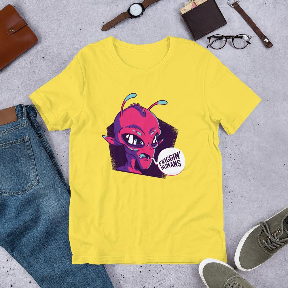 Friggin Humans Unisex Half Sleeve T-Shirt #Plus-sizes