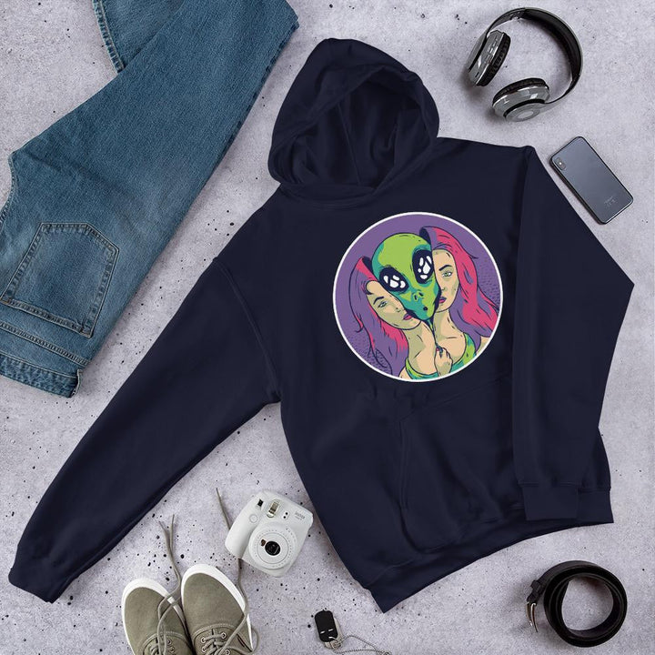 Alien Girl Unisex Hooded Sweatshirt