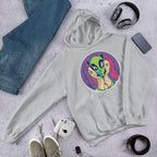 Alien Girl Unisex Hooded Sweatshirt — Grey