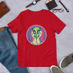 Alien Girl Half Sleeve T-Shirt — Red