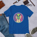 Alien Girl Half Sleeve T-Shirt — Blue