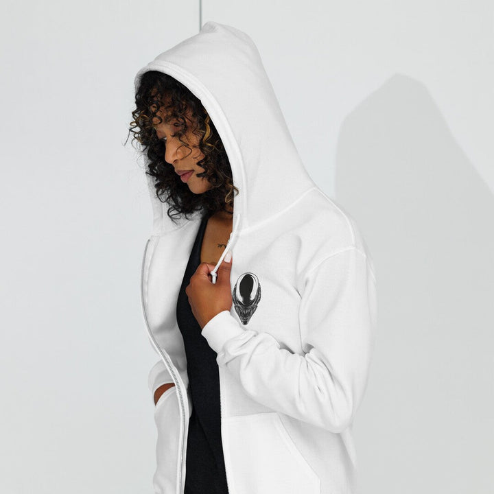 Alien Nemesis Unisex Heavyweight Zip Hoodie — detail view 3