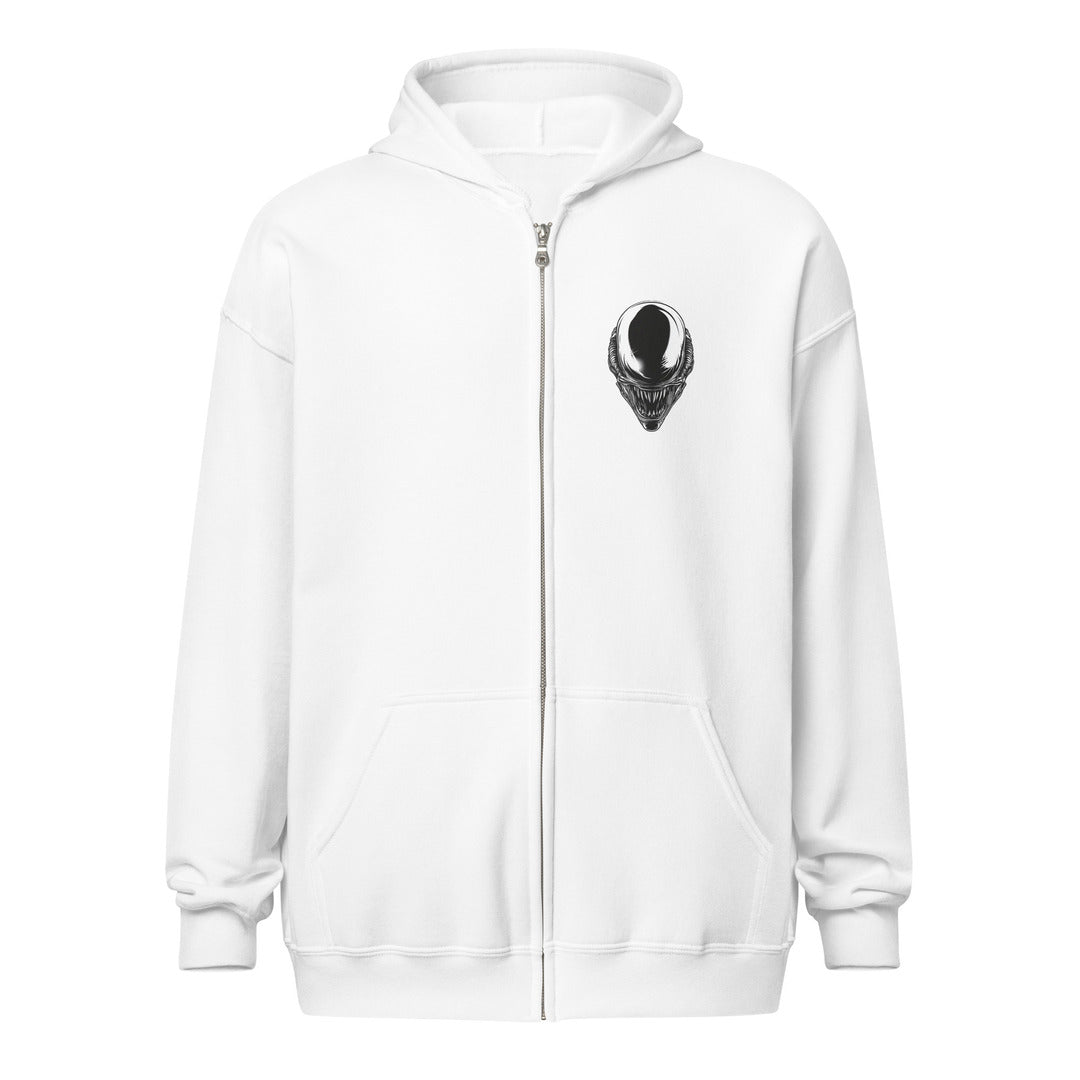 Alien Nemesis Unisex Heavyweight Zip Hoodie — detail view 4