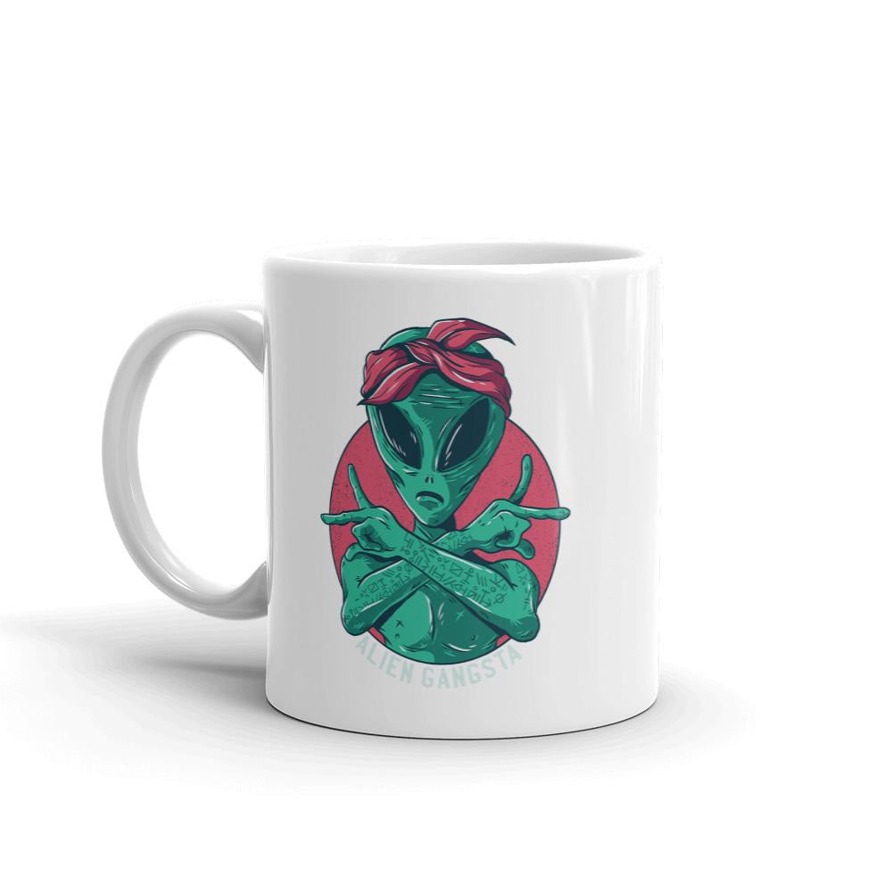 Alien Gangsta coffee mug – Fourth Dimension Club