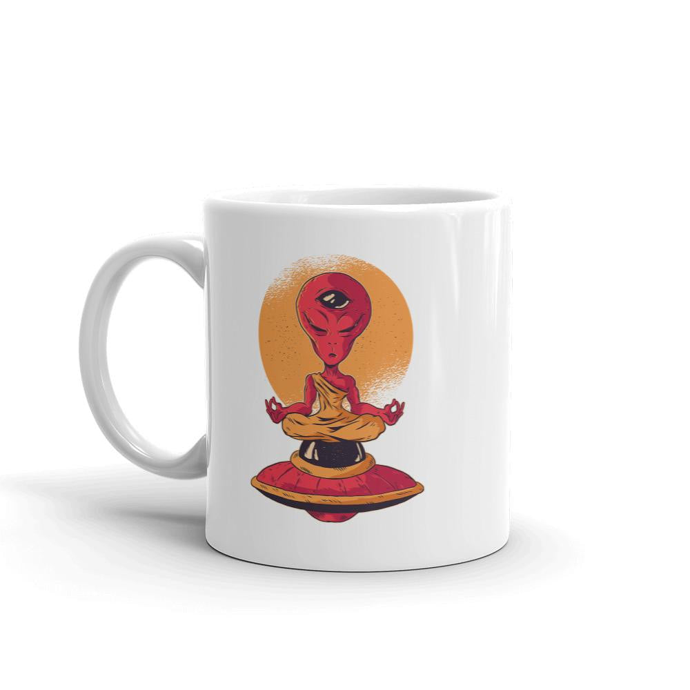Alien Meditation Coffee Mug — detail view 3